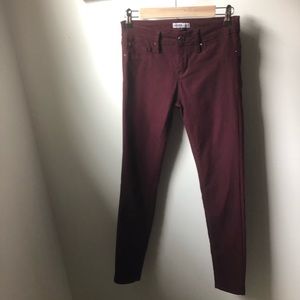 YMI Burgundy hyperstretch jeggings